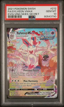 2021 POKEMON SWORD & SHIELD EVOLVING SKIES SECRET FULL ART/SYLVEON VMAX PSA 10 - Image 1