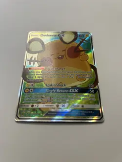Pokemon Dedenne GX Full Art Alternate Art Promo Holo 195A/214 160 HP Lightning - Image 3