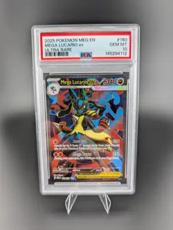 POKEMON MEG EN-MEGA EVOLUTION ULTRA RARE #160 - MEGA LUCARIO EX 160/132 - PSA 10 - Image 1