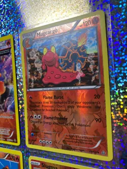 Pokemon TCG Primal Clash Reverse Holo: 24/160 & 23/160 Magcargo; 22/160 Slugma - Image 3