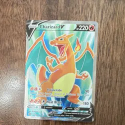 Pokemon Charizard V Full Art Ultra Rare Holo Brilliant Stars 153/172 V - Image 1