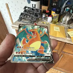 Pokemon Charizard V Full Art Ultra Rare Holo Brilliant Stars 153/172 V - Image 3