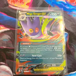 MEGA GENGAR EX 056/094 DOUBLE RARE PHANTASMAL FLAMES POKEMON HOLO NM/M - Image 1