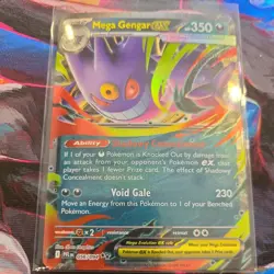 MEGA GENGAR EX 056/094 DOUBLE RARE PHANTASMAL FLAMES POKEMON HOLO NM/M - Image 2