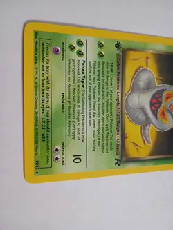 Pokemon Dark Arbok 1st Edition Misprint Copyright Year Error "1999-23000" TCG NM - Image 5