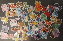 40 Pokemon Sticker Collection Lot Bulk BR42 - Image 1