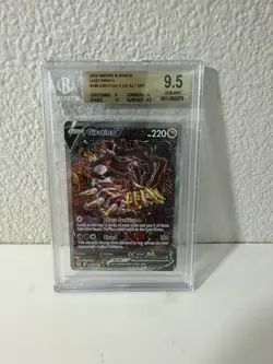 2022 SWORD & SHIELD LOST ORIGIN #186 GIRATINA V UR ALT ART 186/196 BGS 9.5 - Image 1