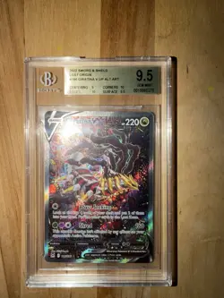 2022 SWORD & SHIELD LOST ORIGIN #186 GIRATINA V UR ALT ART 186/196 BGS 9.5 - Image 3