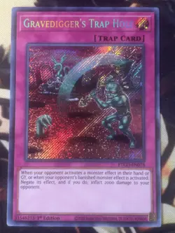 Yugioh: Gravedigger's Trap Hole - ETCO-EN078 - Secret Rare - 1st Edition - NM - Image 1