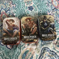 One Piece OP-13 Tin Set Vol 2 (3 Tins Set) Factory Sealed - Image 1