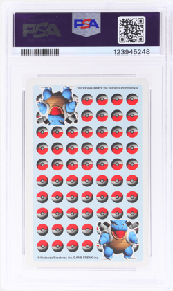 1998 Pokemon Stadium Blue Version Playing Cards Squirtle Jack of Spades PSA 10 - Image 2