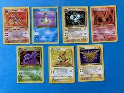 Pokemon Complete Non-holo Fossil Set- R/UC/C- Cards 16 to 62 – NM with Some VLP - Image 4