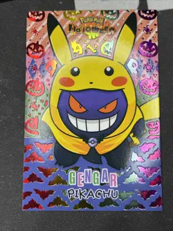 Gengar Pikachu Poncho - Rainbow Holo Box Hit - Halloween Card Database - Pokemon - Image 1