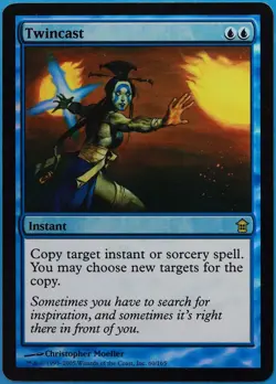 Twincast FOIL Saviors of Kamigawa NM Blue Rare MAGIC CARD (ID# 510885) ABUGames - Image 1