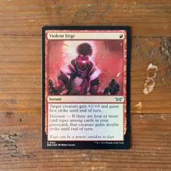 Violent Urge (Foil) 0164 NM Duskmourn: House of Horror Magi the Gathering Card - Image 1