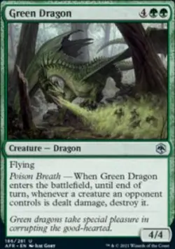 Green Dragon Adventures in the Forgotten Realms (AFR) 186 MTG Regular - Image 1