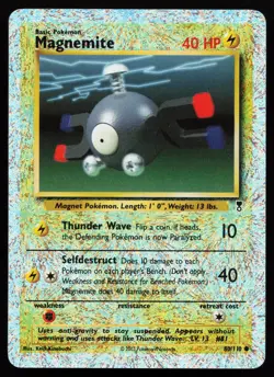 Magnemite 80/110 Legendary Collection Reverse Holo Firework Pokemon Card - Image 1