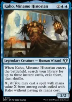 Kaho, Minamo Historian Commander Masters CMM 101 MTG Regular - Image 2