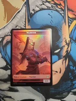 Dragon/Warrior Double Sided Token TDM Tarkir Dragonstorm 0013 Foil - Image 1