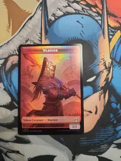 Dragon/Warrior Double Sided Token TDM Tarkir Dragonstorm 0013 Foil - Image 2