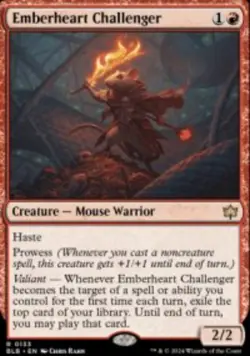 Emberheart Challenger Bloomburrow (BLB) 133 MTG Regular - Image 1