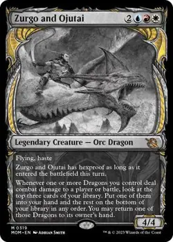 Zurgo and Ojutai (Showcase) MTG NM REG 319 - Image 1