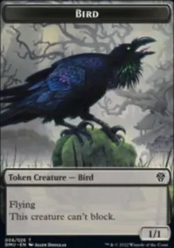 Bird Token Dominaria United Tokens (DMU) 6 MTG Regular - Image 1