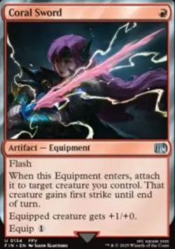 Coral Sword Final Fantasy (FIN) 134 MTG Foil NM - Image 1