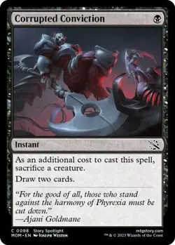Corrupted Conviction MTG NM Foil 98 - Image 1