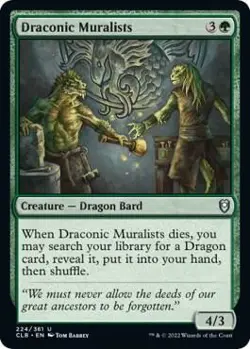 Draconic Muralists Near Mint Reg Uncommon 224 - Image 1