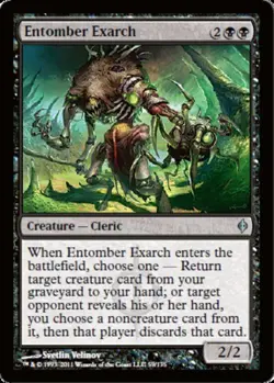 MTG Entomber Exarch - Foil, New Phyrexia, Moderately Played, English - Image 1