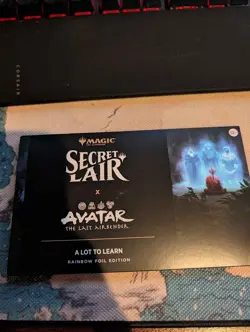 MTG Secret Lair x Avatar The Last Airbender: A Lot to Learn Rainbow Foil - Image 1