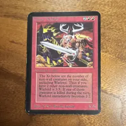 MTG Magic: The Gathering Keldon Warlord Alpha ungraded black bordered vintage - Image 1