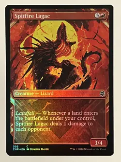 Spitfire Lagac (Showcase) Zendikar Rising Foil MTG NM - Image 1
