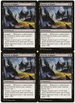 MTG Retreat to Hagra x4 Battle for Zendikar Uncommon NM Playset - Image 1