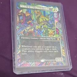 Teenage Mutant Ninja Turtles Magic Mikey & Leo Chaos & Order Rare Foil 0200 - Image 1