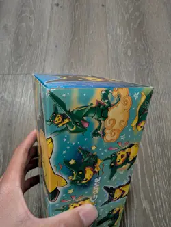 Pokemon Poncho Pikachu Rayquaza Deck box and Sleeves only - Image 2