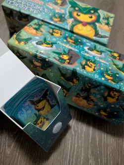 Pokemon Poncho Pikachu Rayquaza Deck box and Sleeves only - Image 5