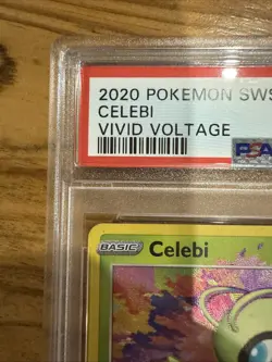 PSA 9 Celebi 009/185 - Amazing Rare - SWSH-04 - Vivid Voltage Pokemon Card TCG - Image 2