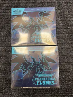 Pokemon TCG Phantasmal Flames ETB x 2 - New Sealed Elite Trainer Box Charizard - Image 2