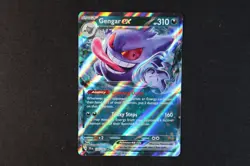 Gengar ex 104/162 Holo Pokemon Card Scarlet Violet Temporal Forces NEAR MINT - Image 1