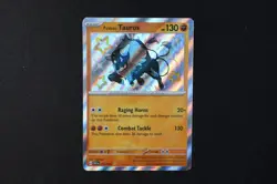 Paldean Tauros 172/091 Holo Shiny Pokemon TCG Card Paldean Fates 2024 NEAR MINT - Image 1
