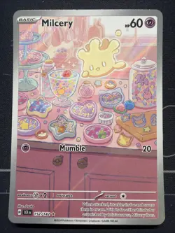 2024 POKEMON SCR EN-STELLAR CROWN ILLUSTRATION RARE #152 MILCERY LP - Image 1