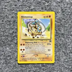 Vintage Pokemon Hitmontop #37 WoTC Black Star Promo Y2K - Image 1
