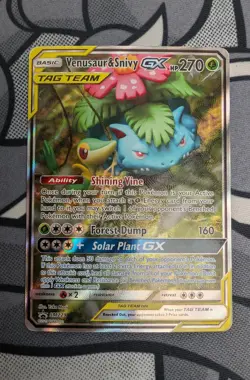 Pokemon TCG Venusaur & Snivy SM229 Tag Team Promo LP - Image 1