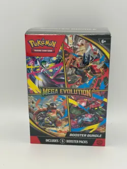 Pokemon TCG Mega Evolution Booster Bundle Box 6 Packs Factory Sealed - Image 1