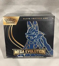 Pokemon TCG Mega Evolution Lucario Elite Trainer Box, NEW & SEALED - Image 1