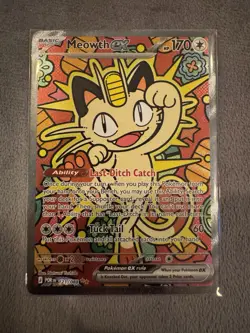 Meowth ex 121/088 ENGLISH Special Illustration Rare - Perfect Order SIR Pokemon - Image 1