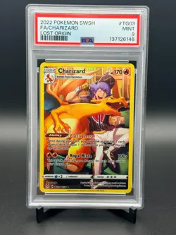 Pokemon TCG Charizard Trainer Gallery TG03/TG30 PSA 9 Lost Origin English Mint - Image 1