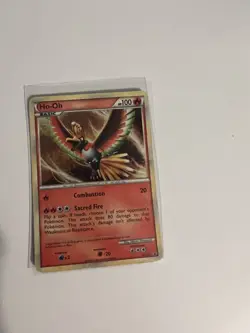 Pokemon Card Ho-Oh HGSS01 Holo Black Star Promo Pokemon TCG - Image 1